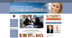 Desktop Screenshot of phoenixcosmeticdentalcare.com