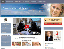 Tablet Screenshot of phoenixcosmeticdentalcare.com